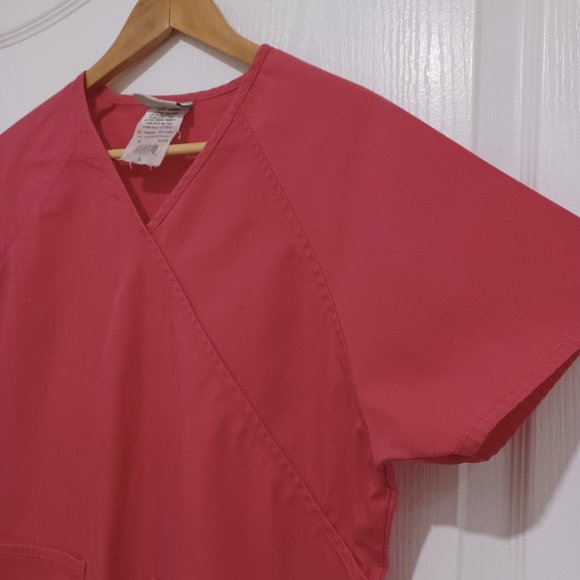 Uniform Advantage Pink Scrub Top - Picture 2 of 9
